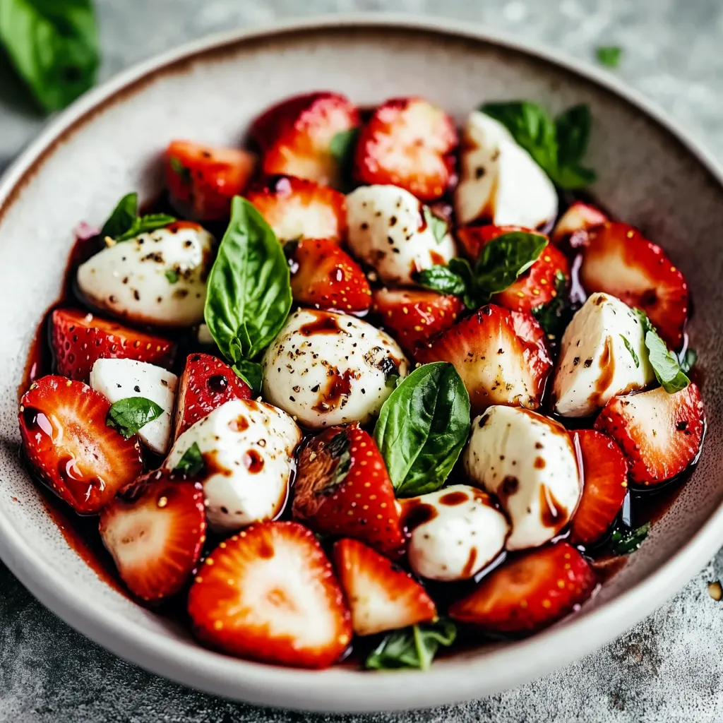 A bowl of strawberries and cheese.