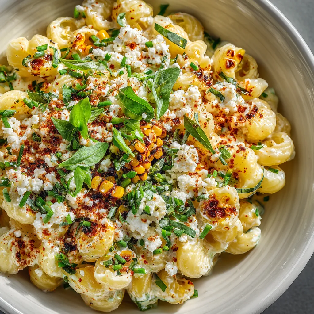 A bowl of pasta with cheese and vegetables.