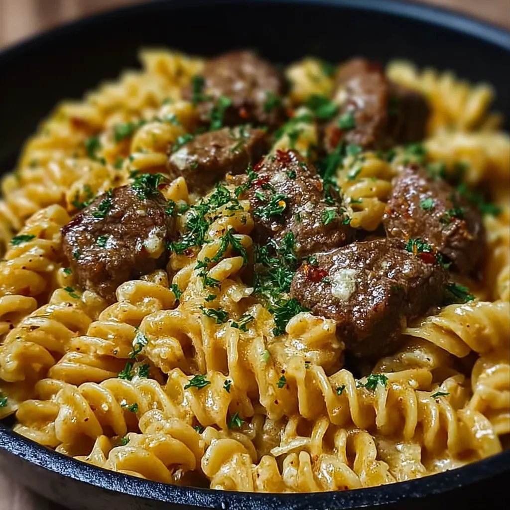 A bowl of pasta with meatballs.