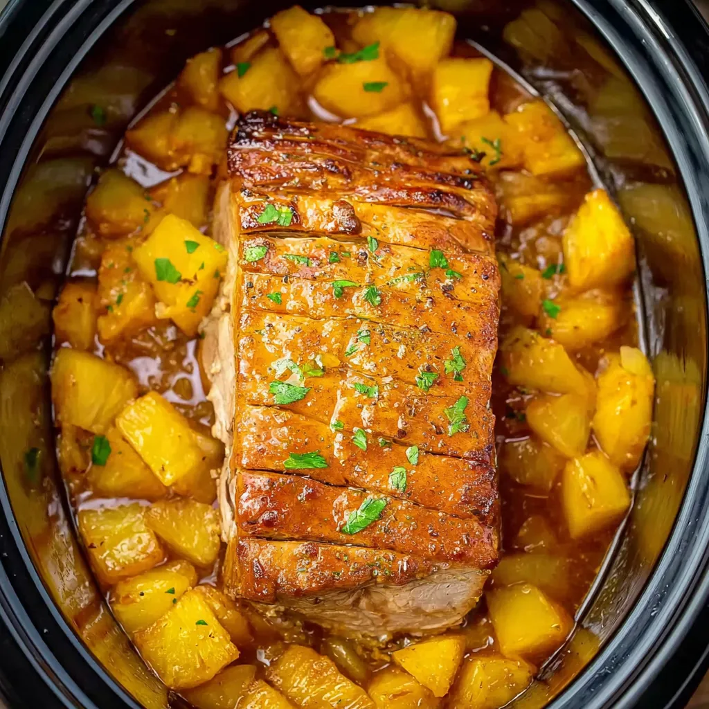 A pot of food with a piece of meat and vegetables.