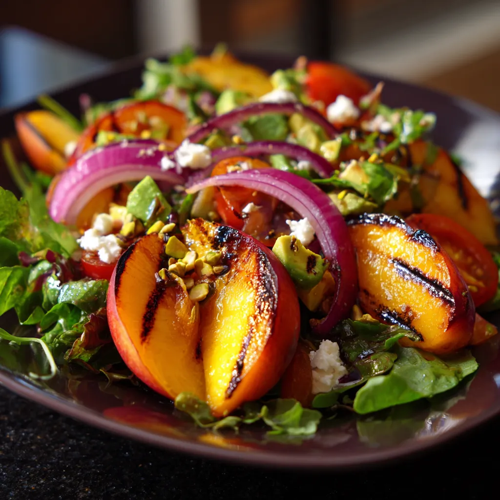 A plate of food with peppers and onions.