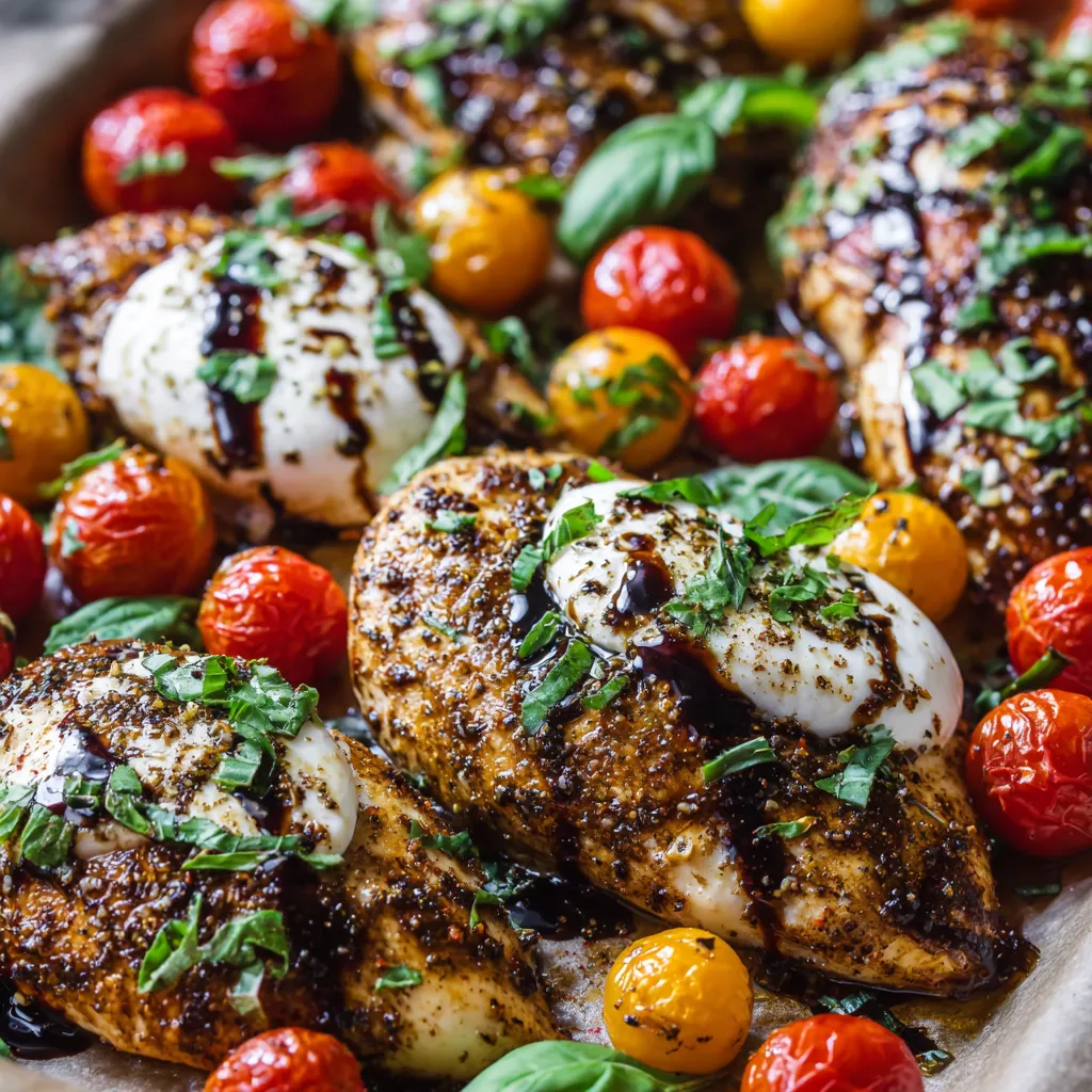 A plate of food with tomatoes, cheese, and basil.