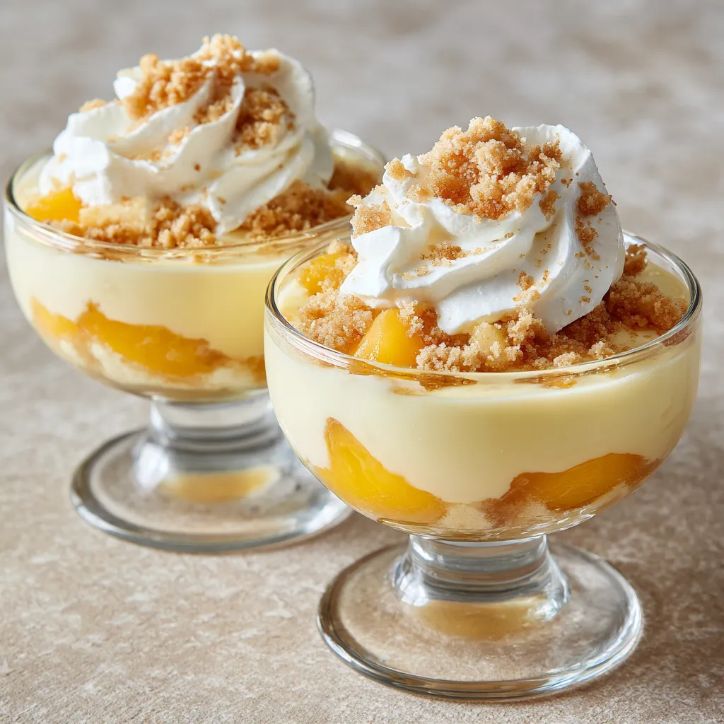 Two glasses of dessert with whipped cream.