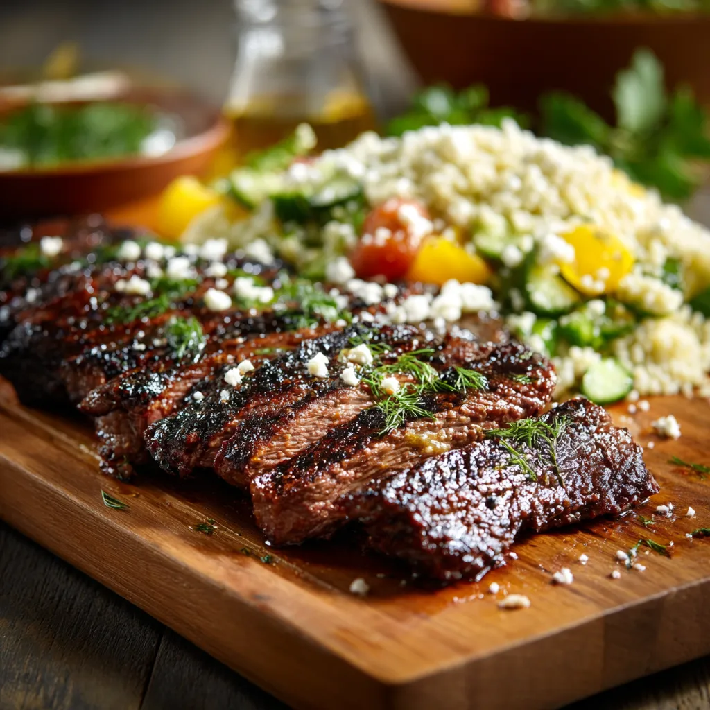 A plate of food with meat and rice.