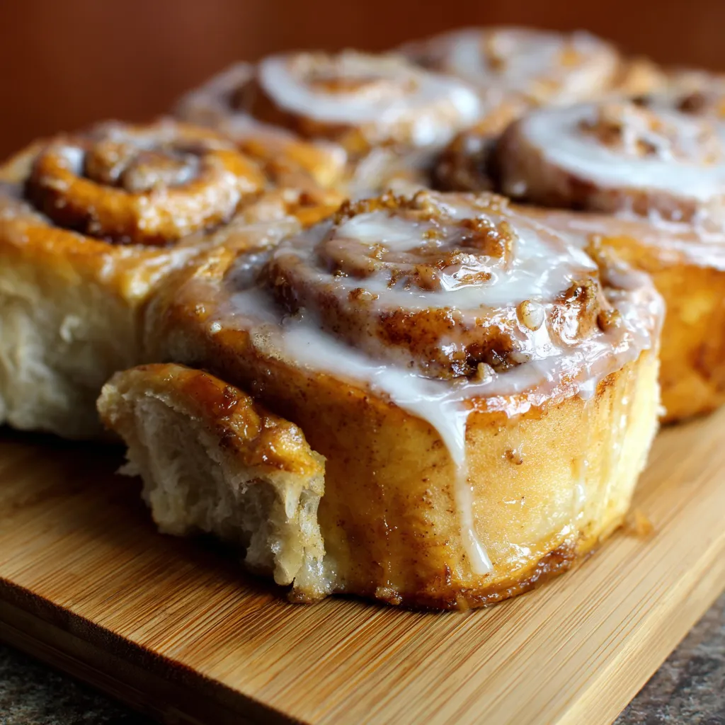 A plate of pastries with icing.