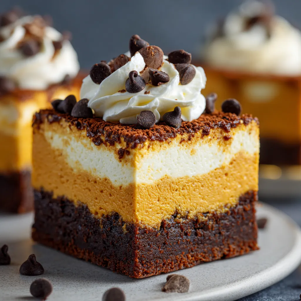 A slice of chocolate cake with white frosting and chocolate chips.