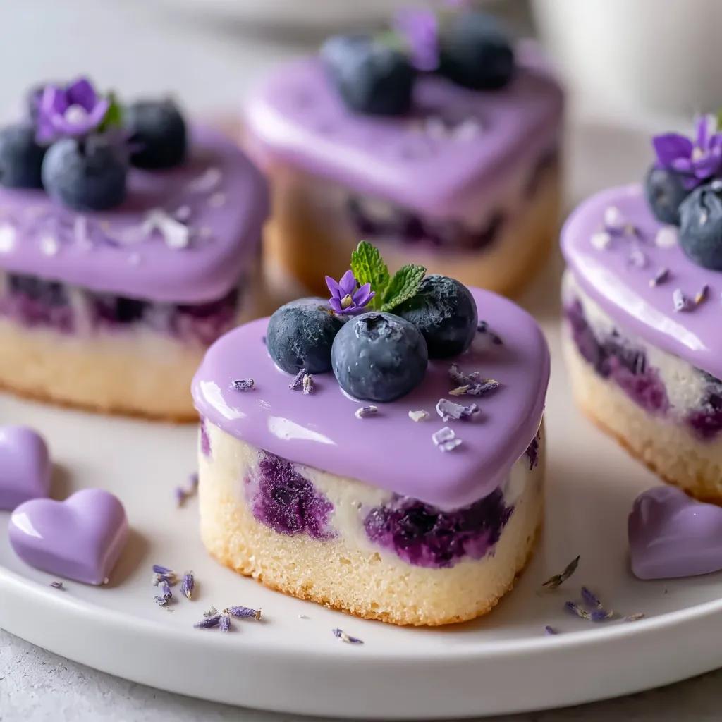 A plate of blueberry cheesecake with blueberries on top.