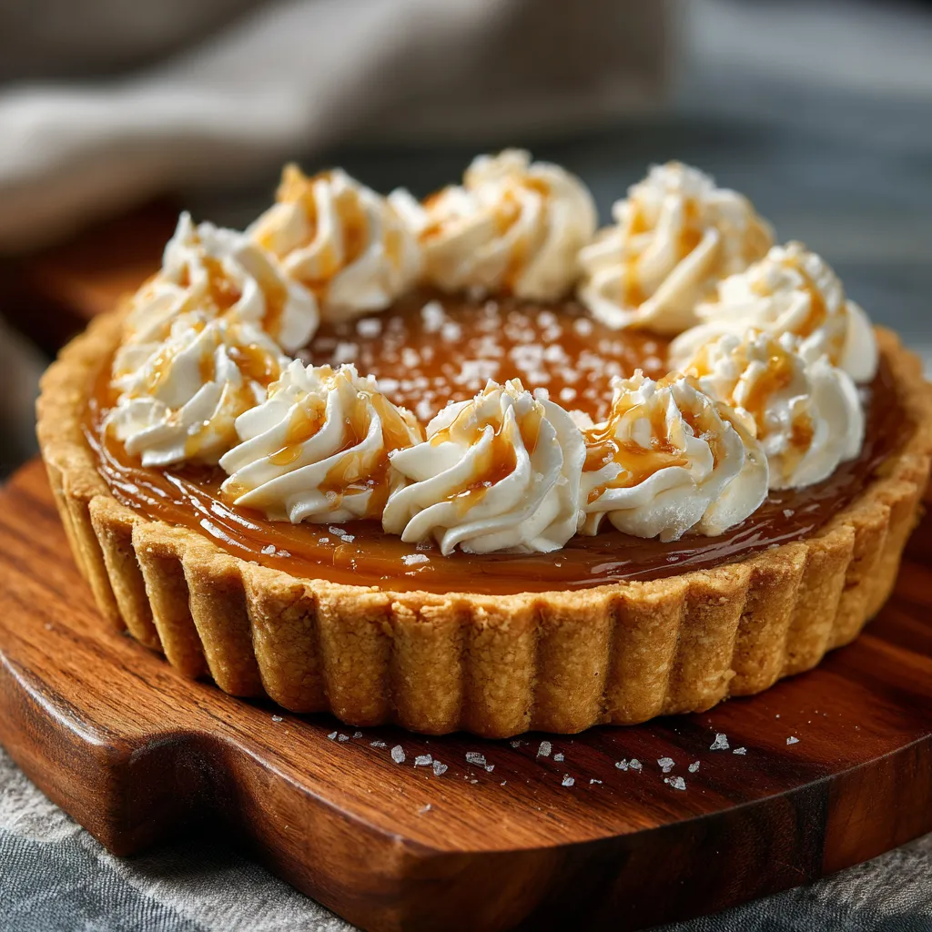 A slice of pie with whipped cream on top.
