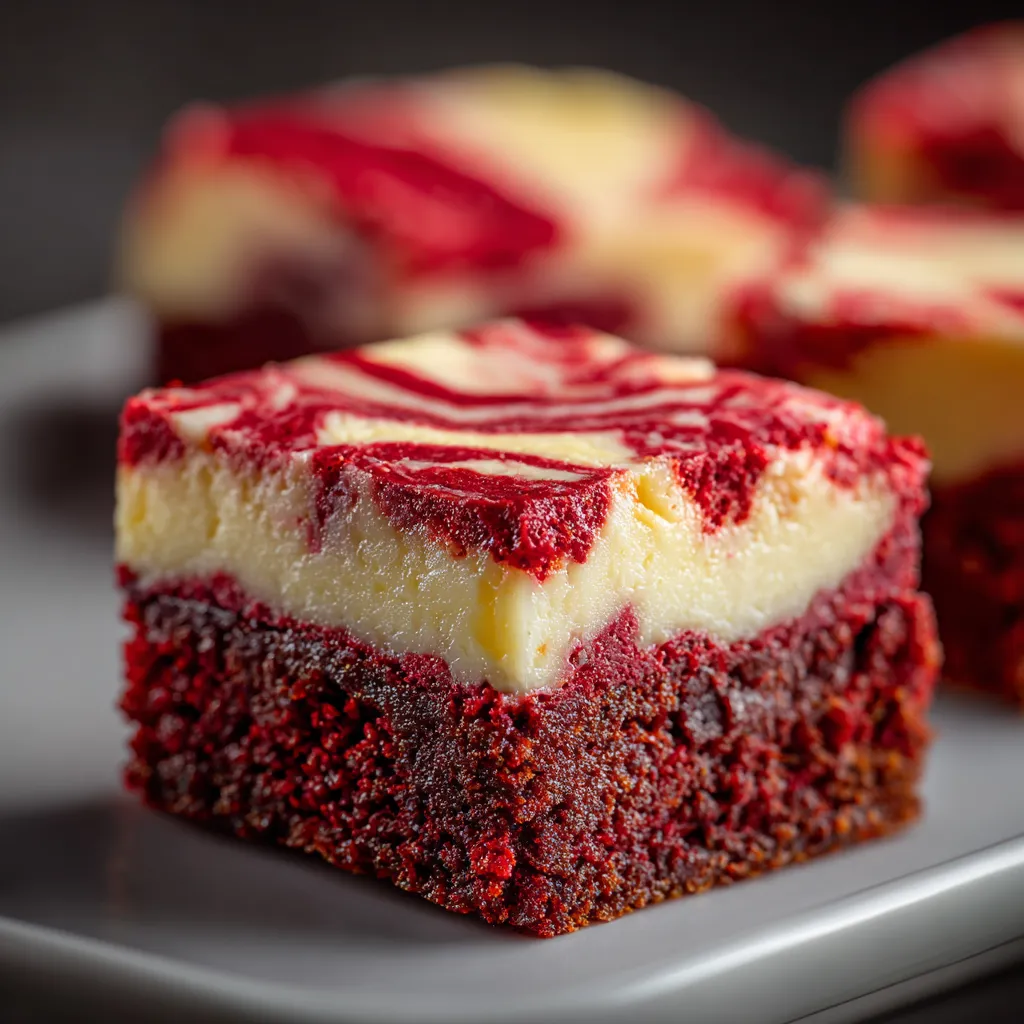 A slice of red velvet cake.