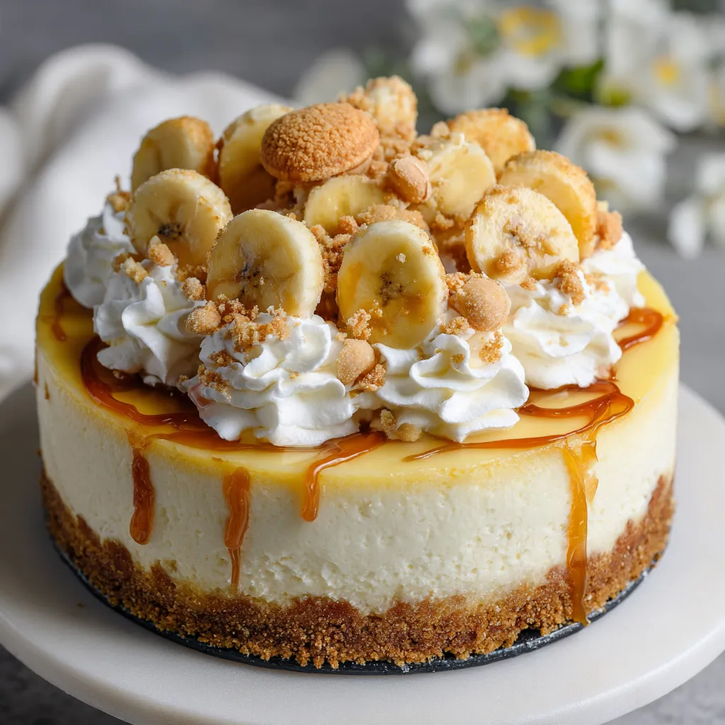 A slice of cake with bananas and nuts.