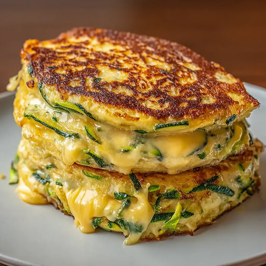 A stack of pancakes with spinach.