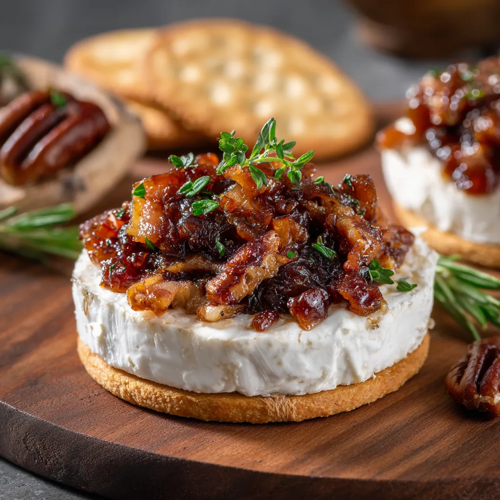 A plate of food with a slice of cheese and bacon.