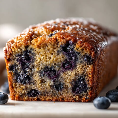 A slice of blueberry bread.