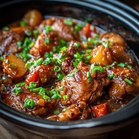 A bowl of food with green onions.