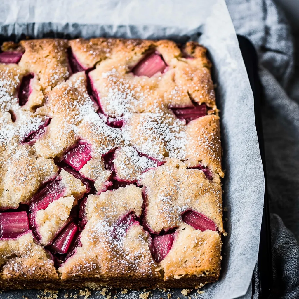 A slice of cake with white powdered sugar on top.