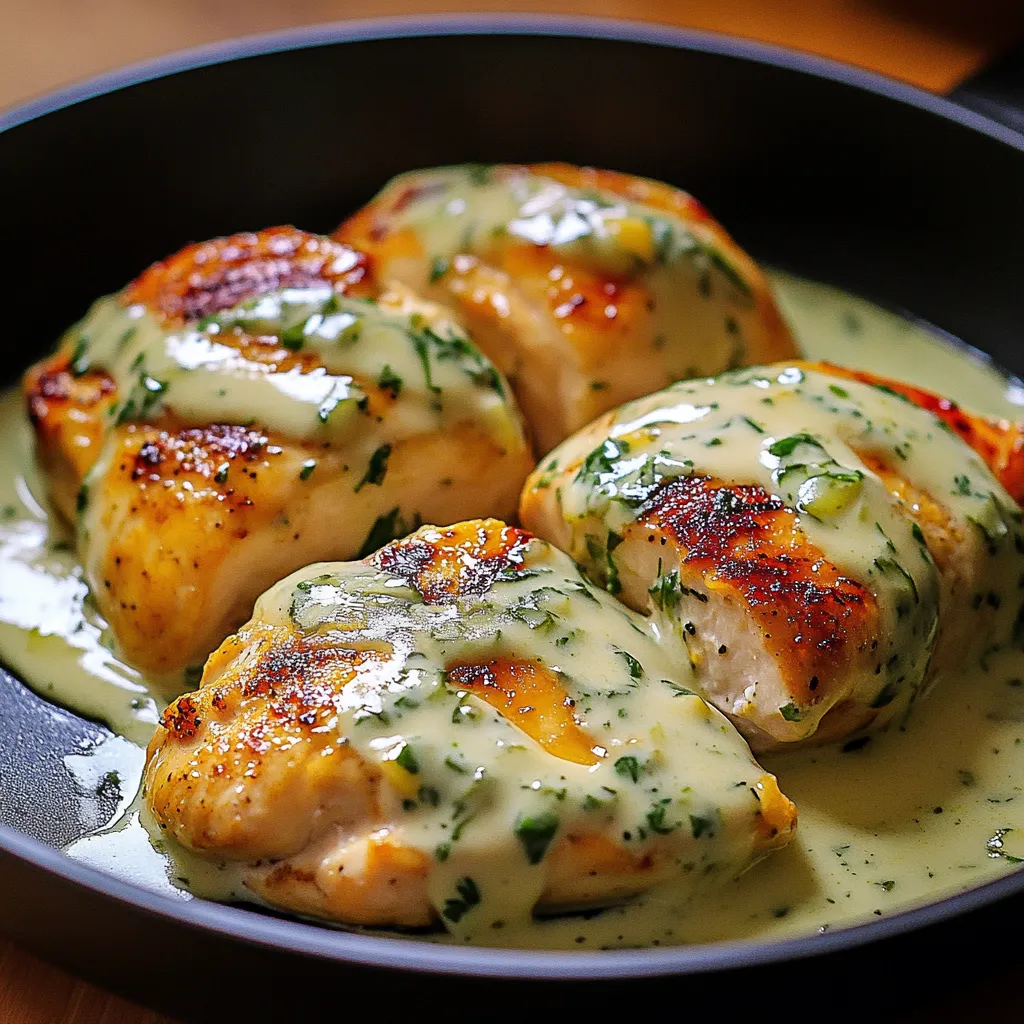 A bowl of chicken with sauce.