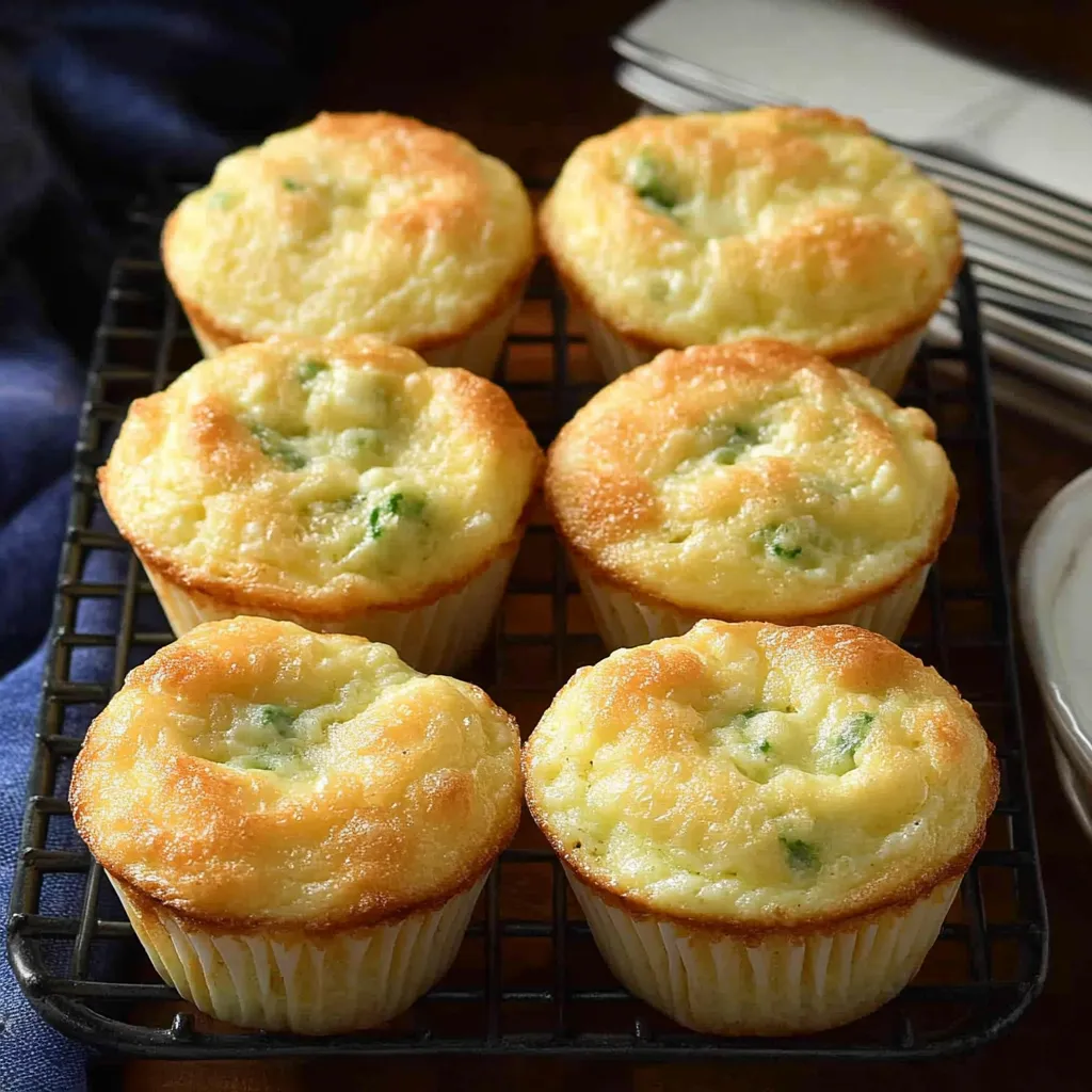 A tray of muffins with green toppings.