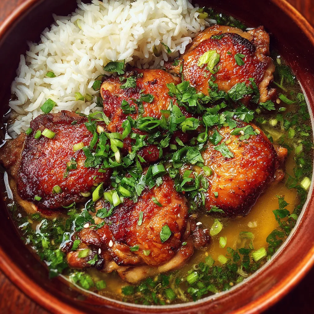 A bowl of rice and meat.