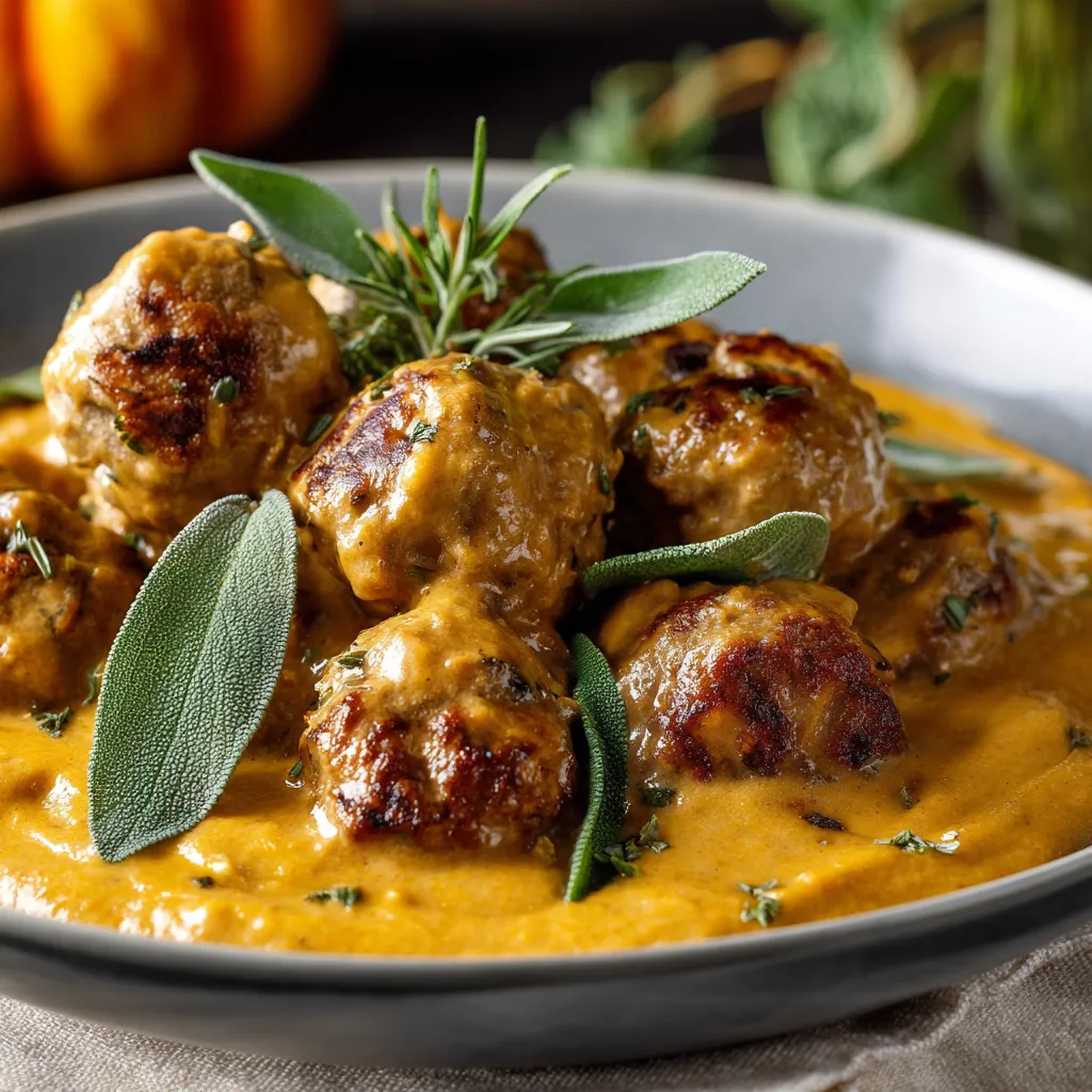 A bowl of meatballs with sauce.