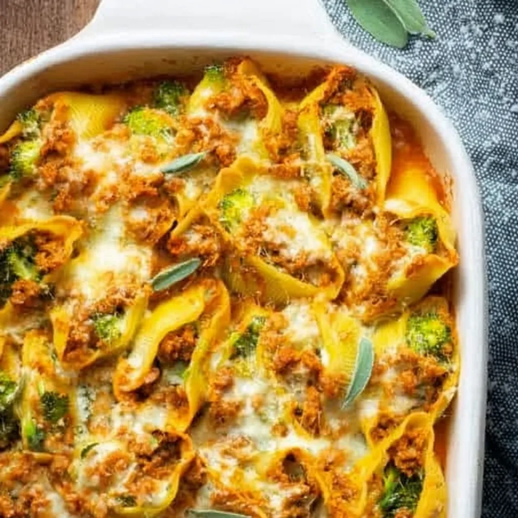 A white bowl filled with pasta and meat.
