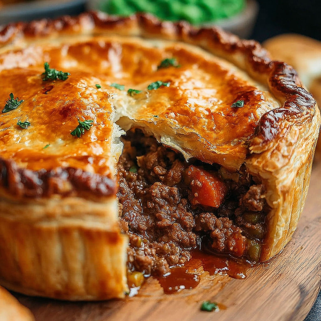 A pie with a slice missing.