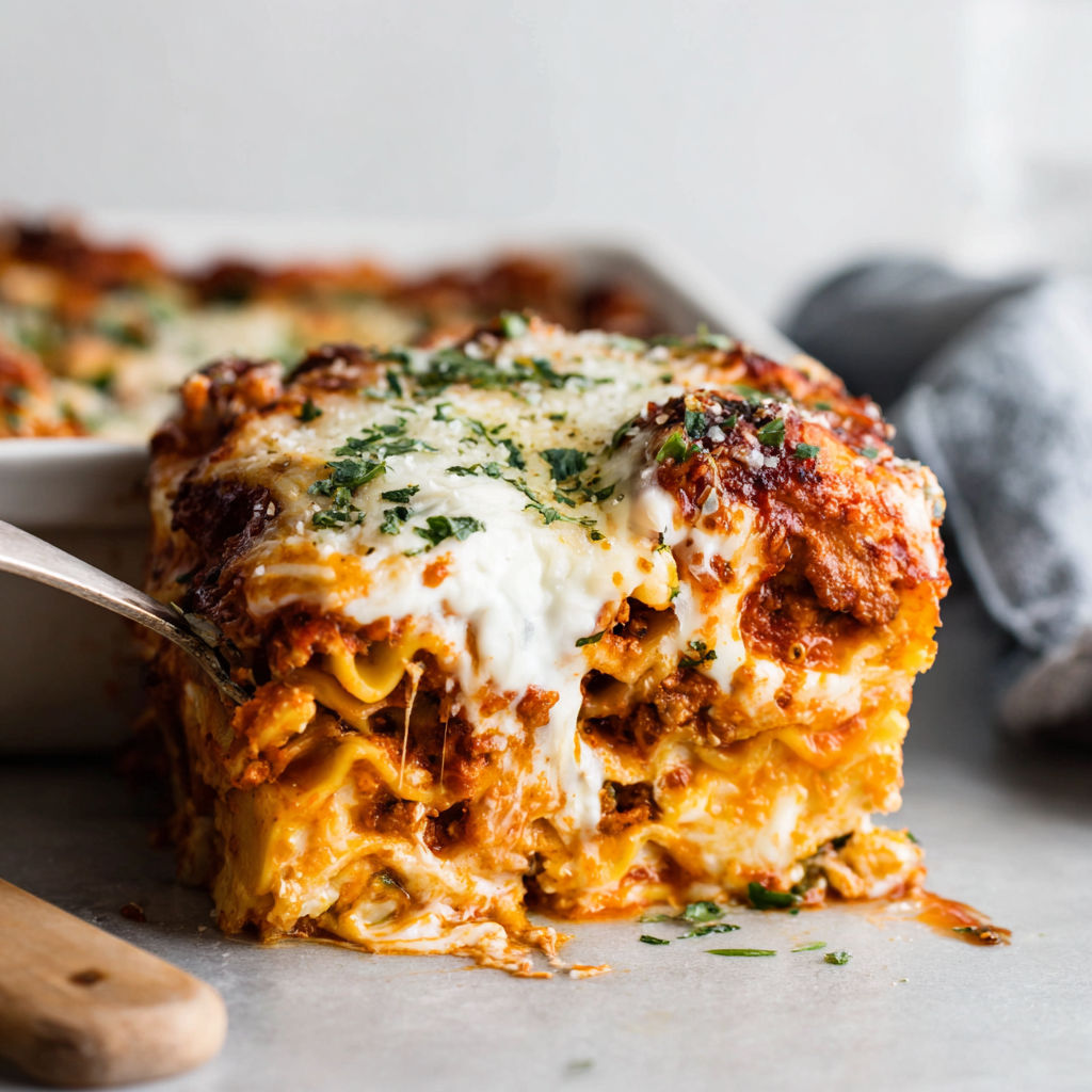 A delicious looking lasagna recipe.