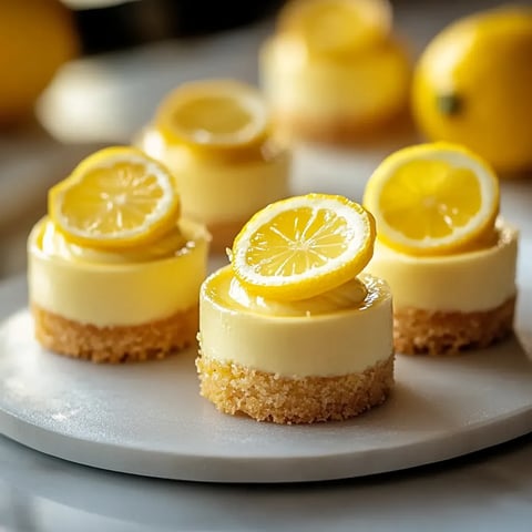 A plate of lemon desserts.