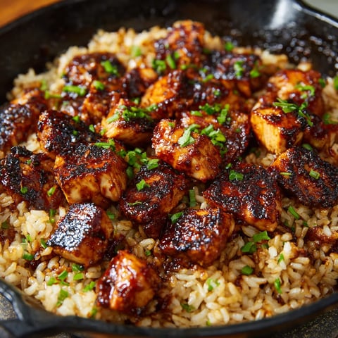 A pan of rice with meat and vegetables.