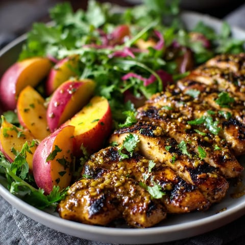 A plate of food with chicken and vegetables.