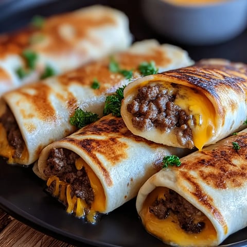 A plate of food with a burrito and a bowl of sauce.