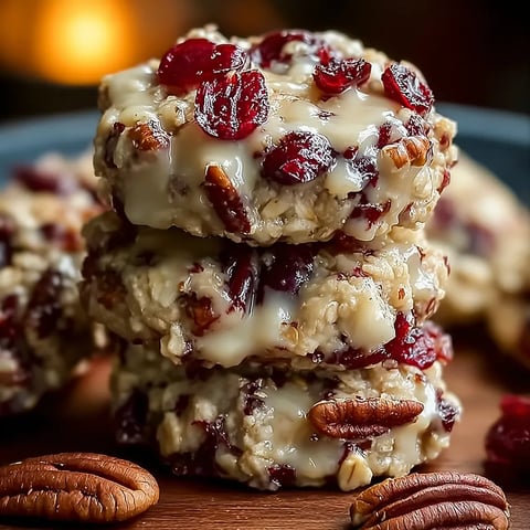 A stack of cake with nuts and berries on top.