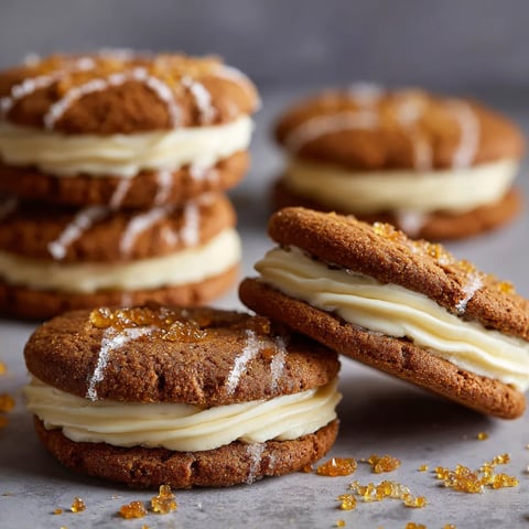 A stack of cookies with white frosting and orange sprinkles.