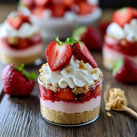 A dessert with strawberries and whipped cream.