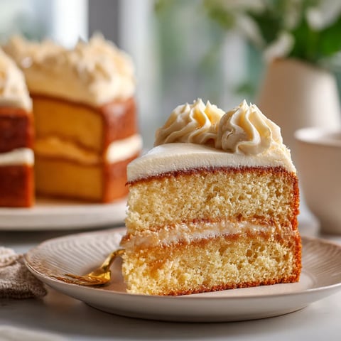 A slice of cake on a plate.