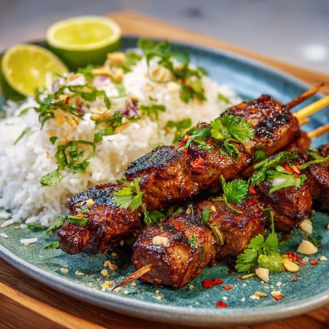 A plate of meat and rice.