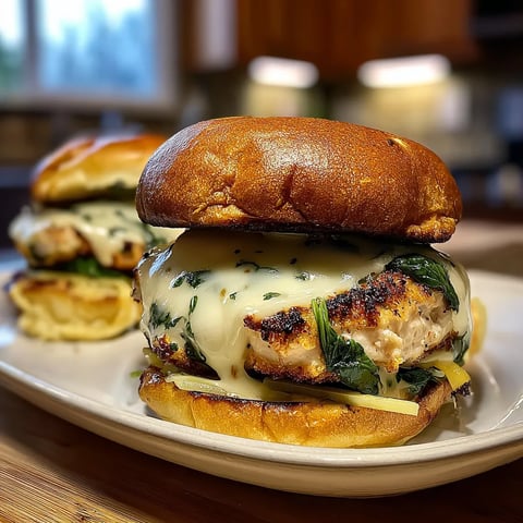 A sandwich with chicken and cheese on a plate.